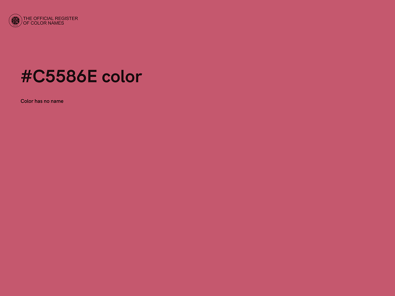 #C5586E color image