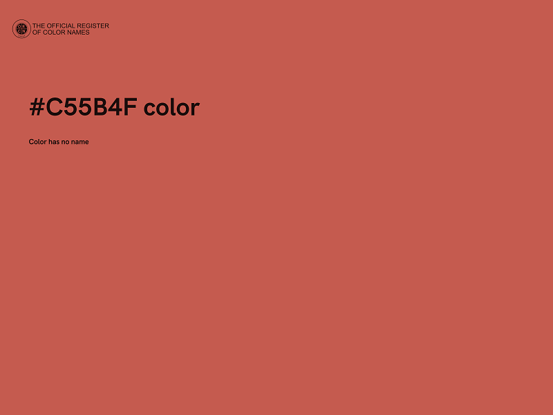 #C55B4F color image