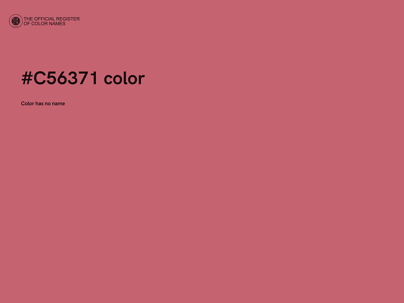 #C56371 color image