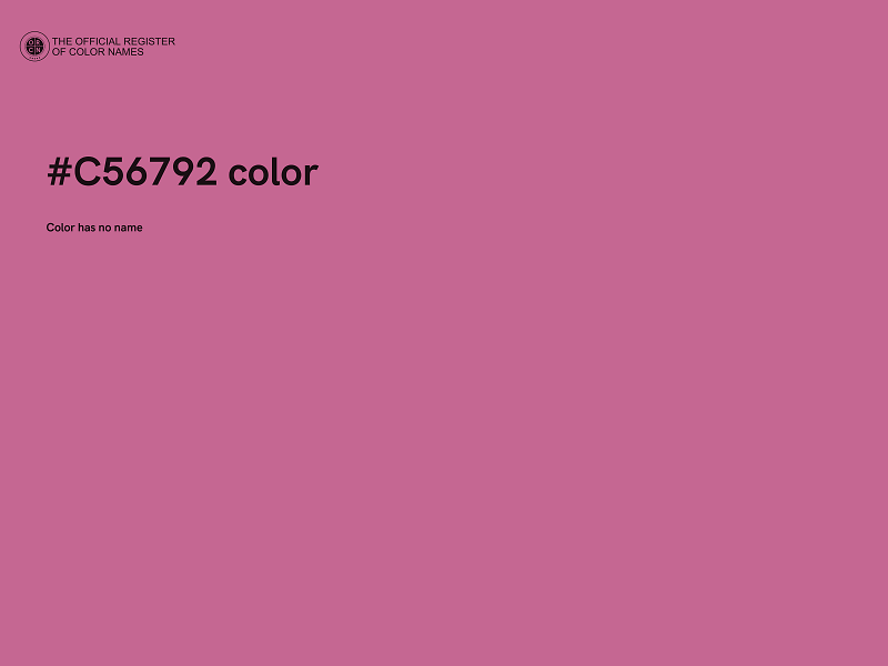 #C56792 color image