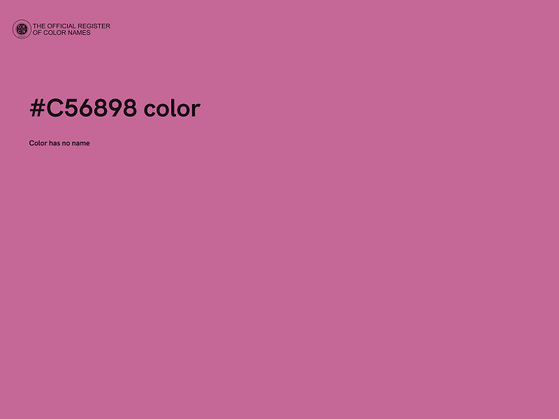 #C56898 color image