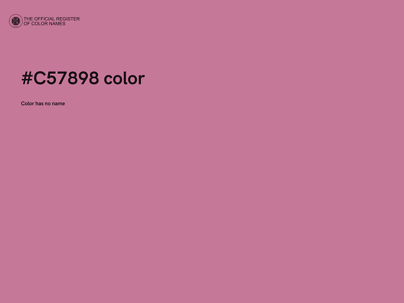 #C57898 color image