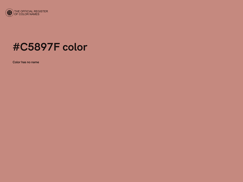 #C5897F color image