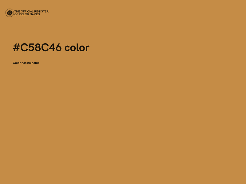 #C58C46 color image