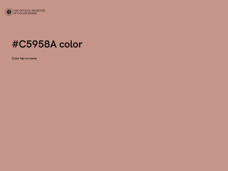 #C5958A color image