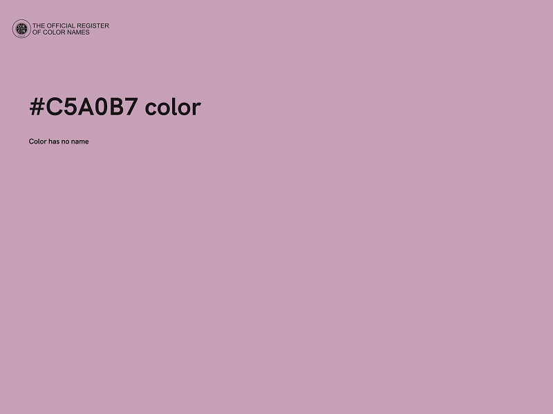 #C5A0B7 color image