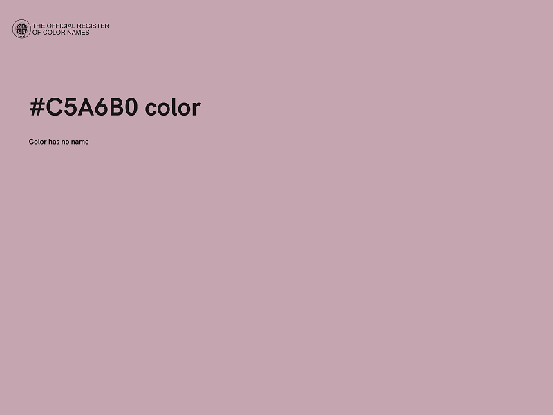 #C5A6B0 color image