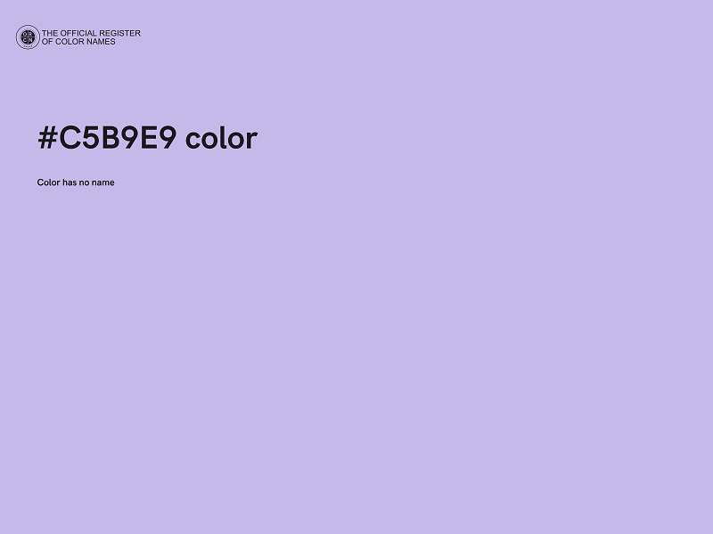 #C5B9E9 color image