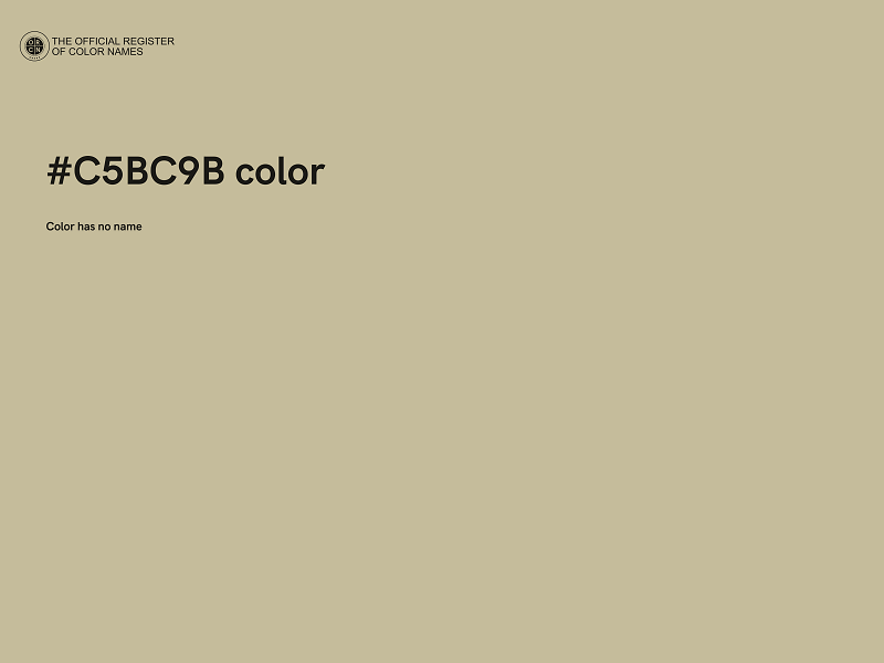 #C5BC9B color image