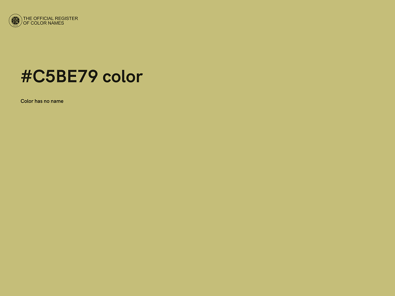 #C5BE79 color image