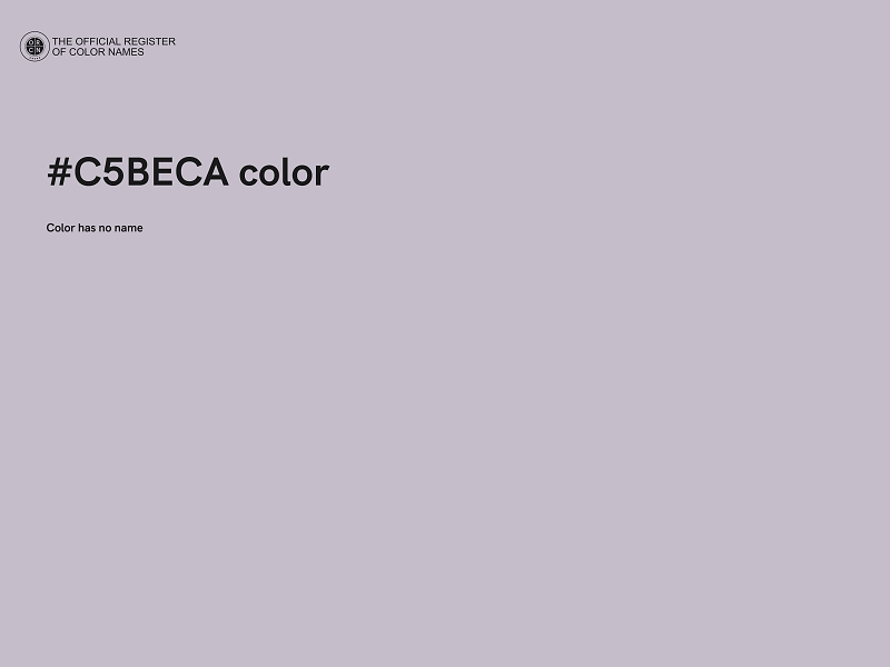 #C5BECA color image