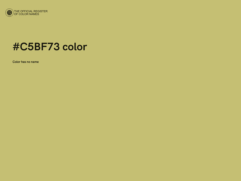 #C5BF73 color image