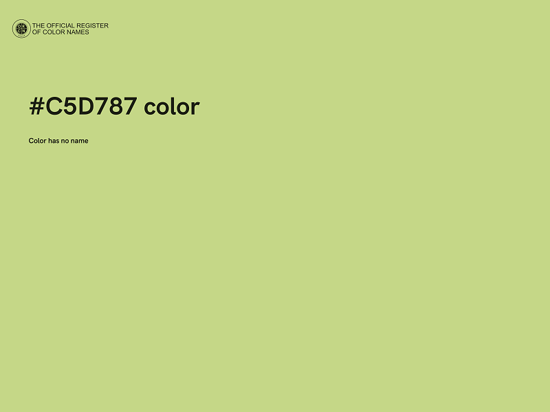 #C5D787 color image