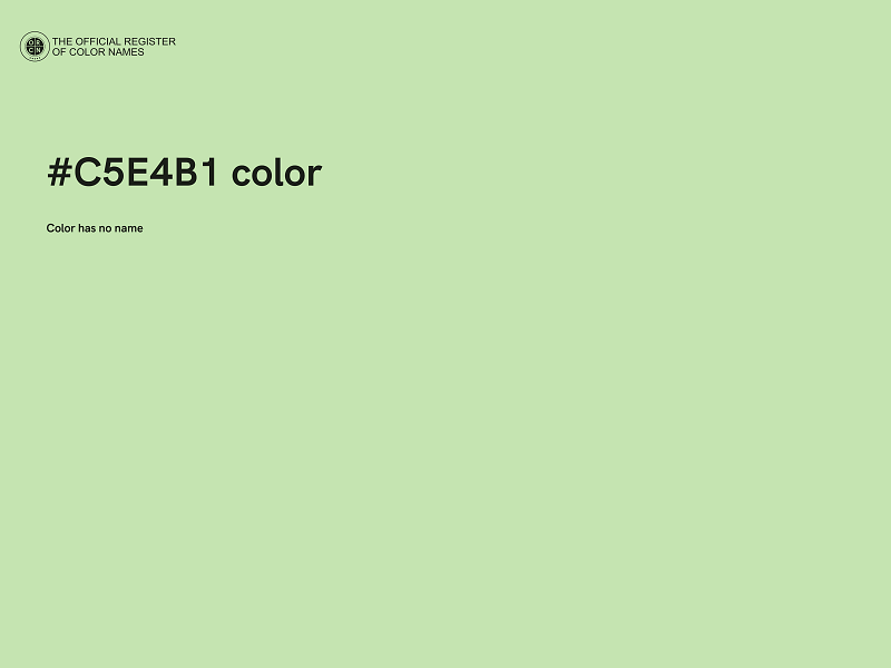 #C5E4B1 color image