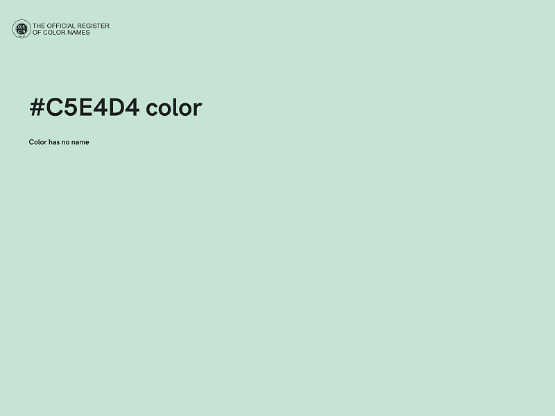 #C5E4D4 color image