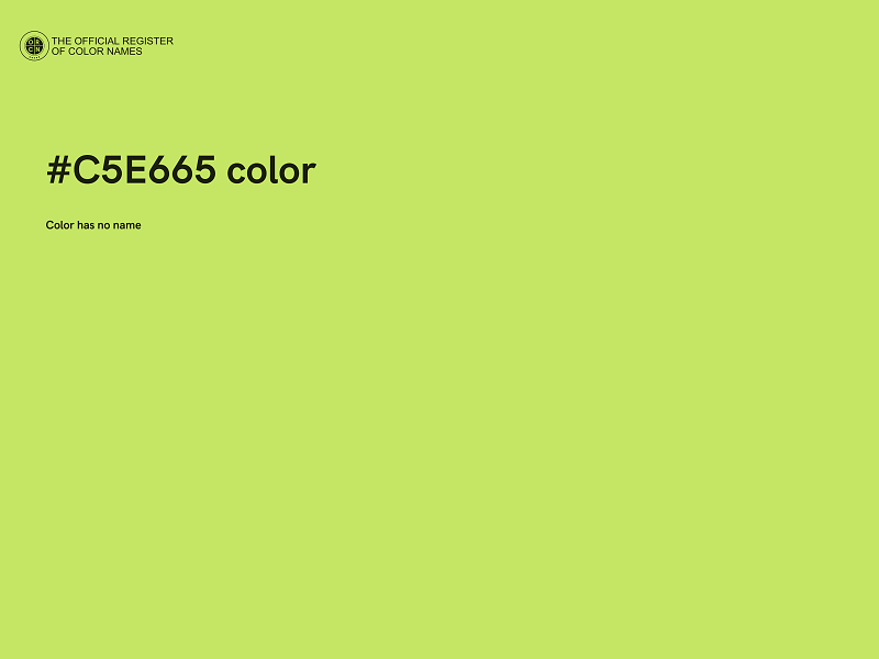 #C5E665 color image