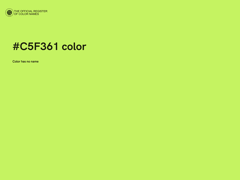 #C5F361 color image