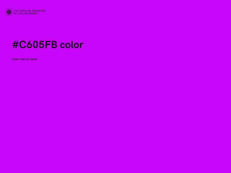 #C605FB color image