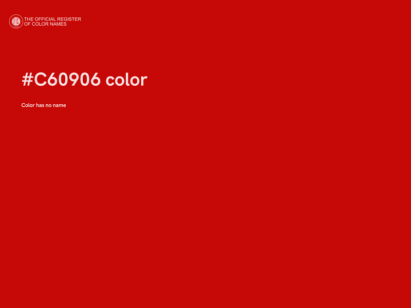 #C60906 color image