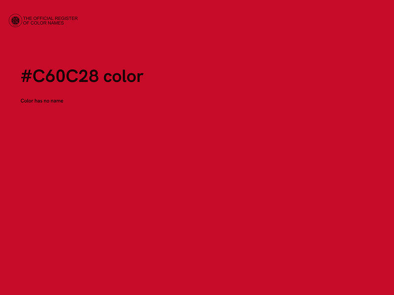 #C60C28 color image