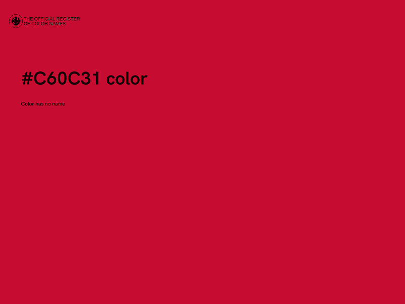 #C60C31 color image