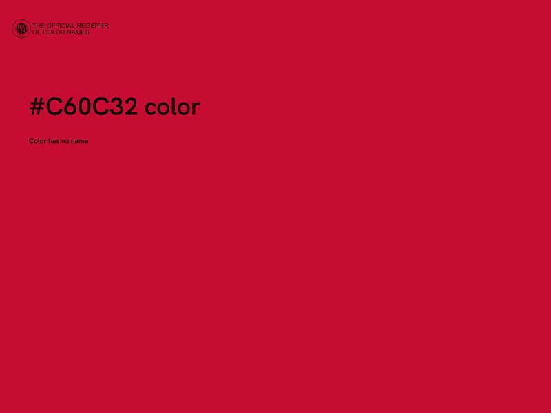 #C60C32 color image