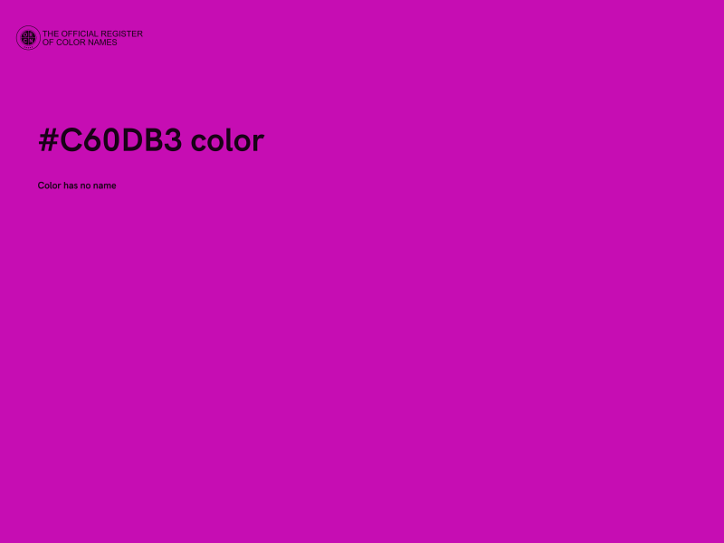 #C60DB3 color image