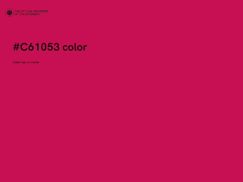 #C61053 color image