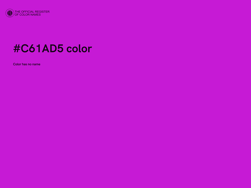 #C61AD5 color image