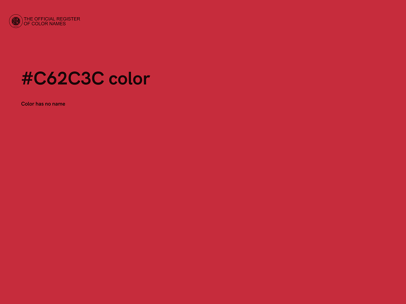 #C62C3C color image