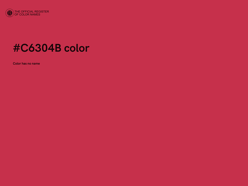 #C6304B color image