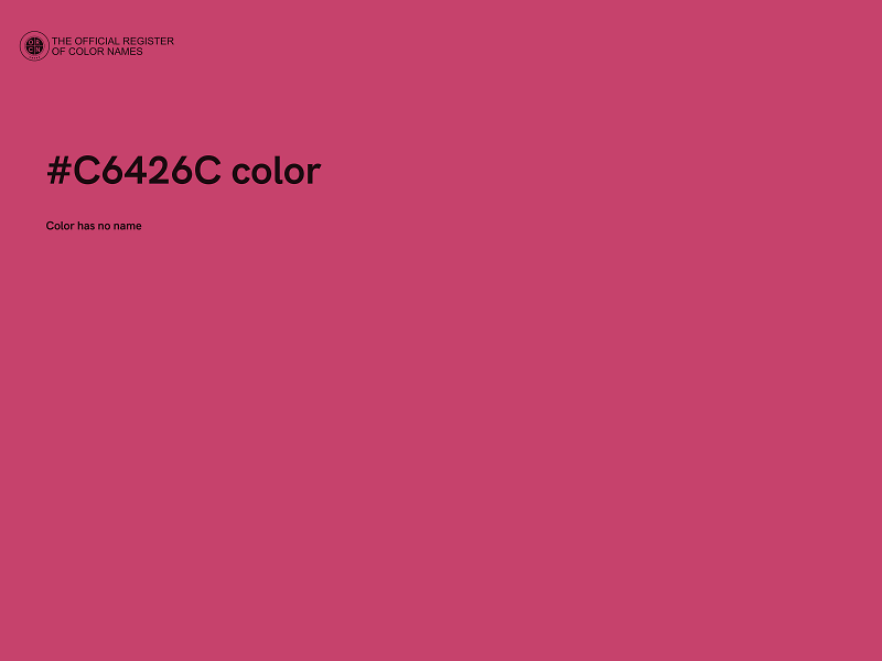 #C6426C color image