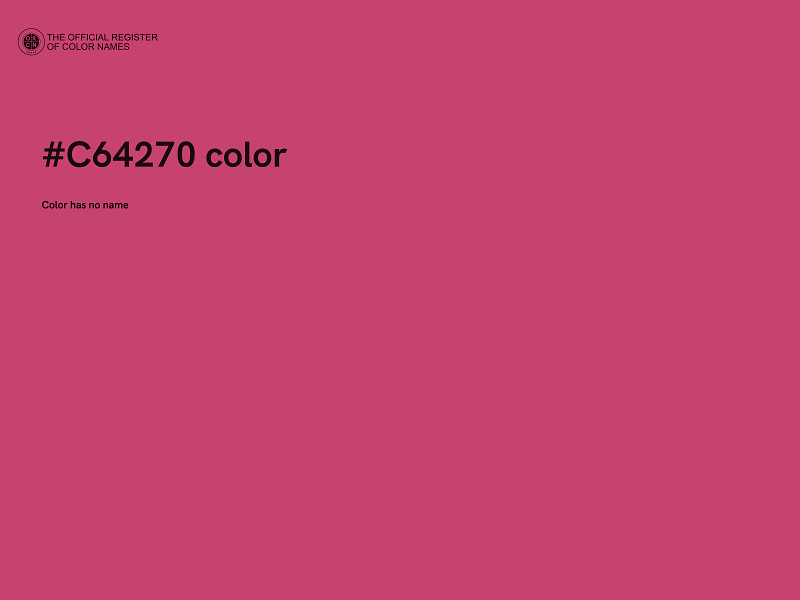 #C64270 color image