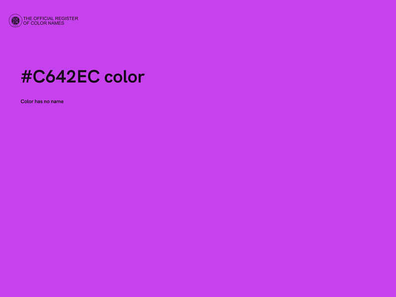 #C642EC color image