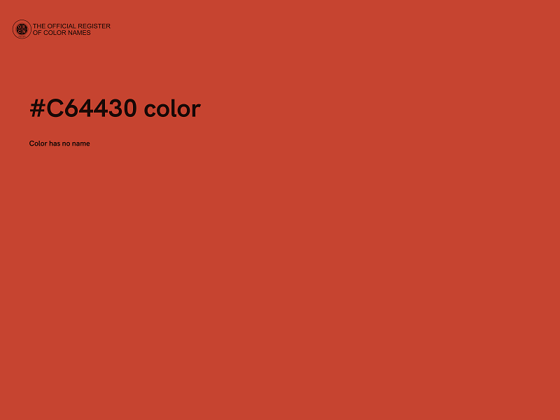 #C64430 color image