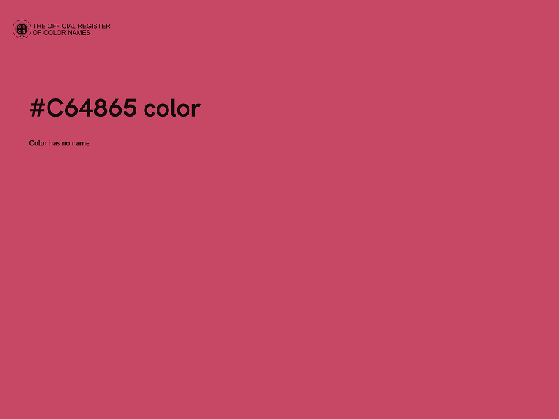 #C64865 color image