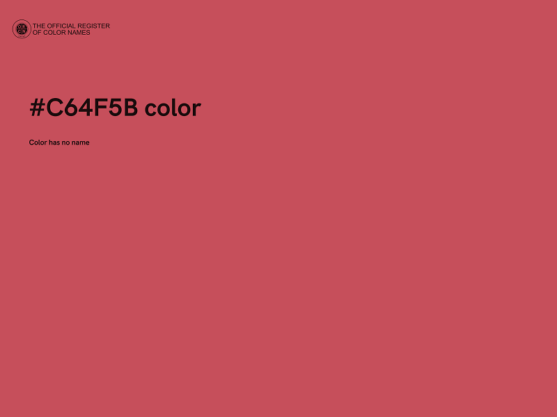 #C64F5B color image