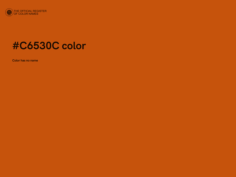 #C6530C color image