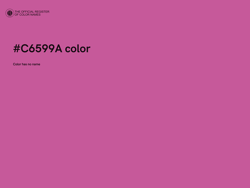 #C6599A color image