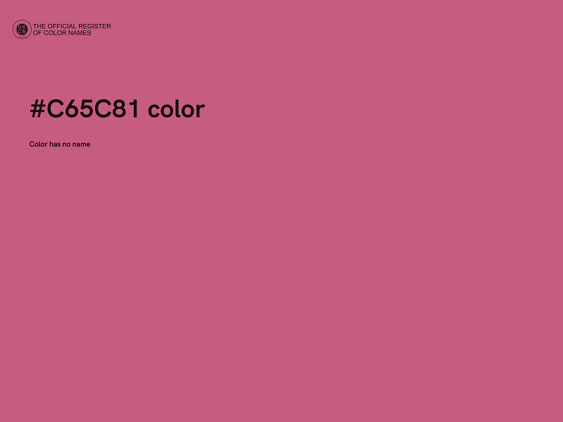 #C65C81 color image