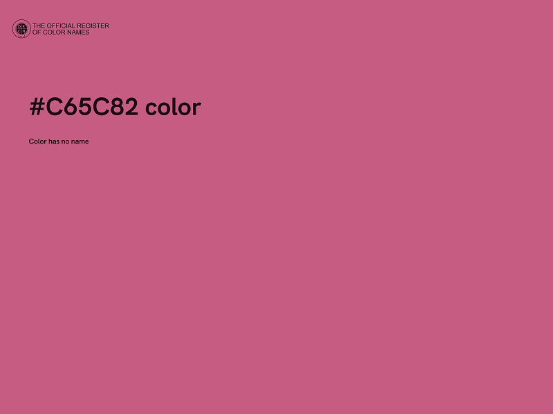 #C65C82 color image