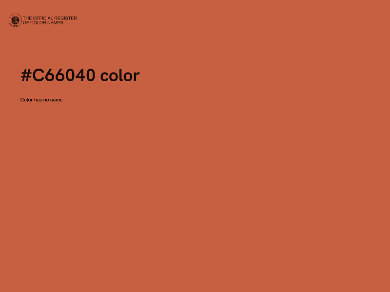 #C66040 color image