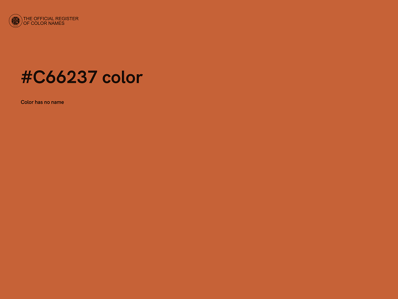 #C66237 color image