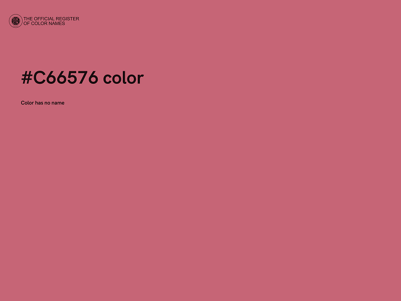 #C66576 color image