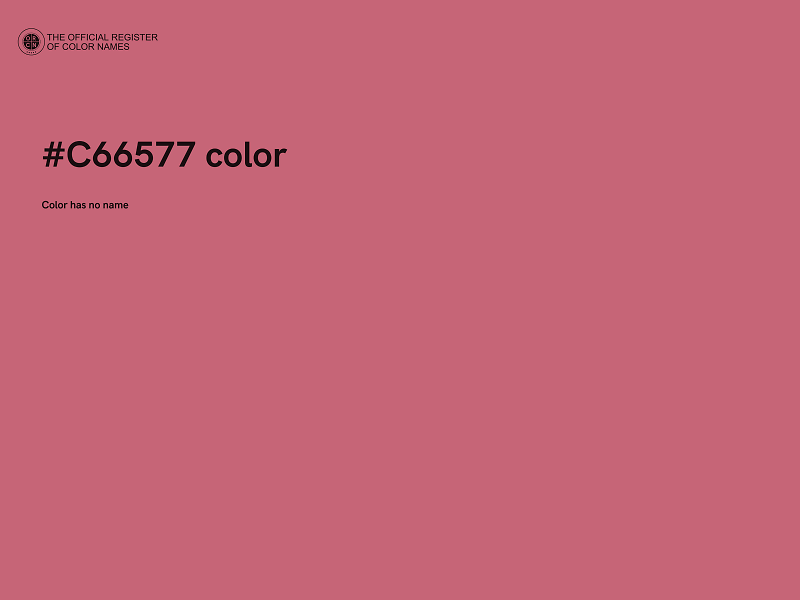 #C66577 color image