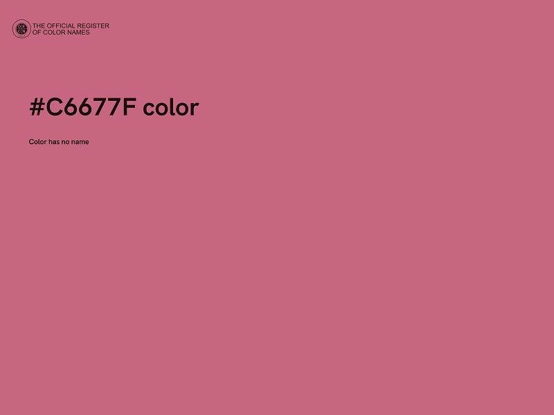 #C6677F color image