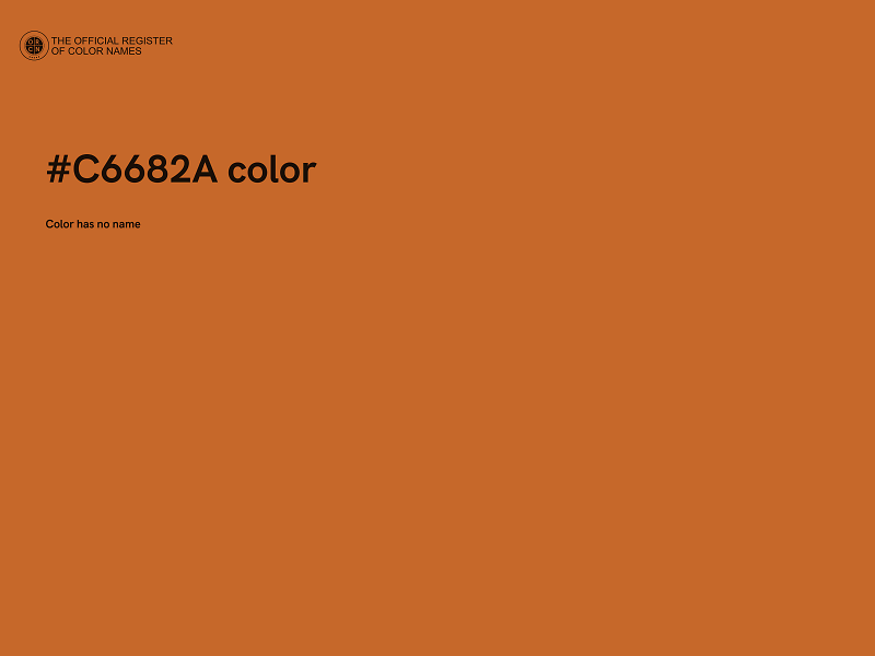 #C6682A color image