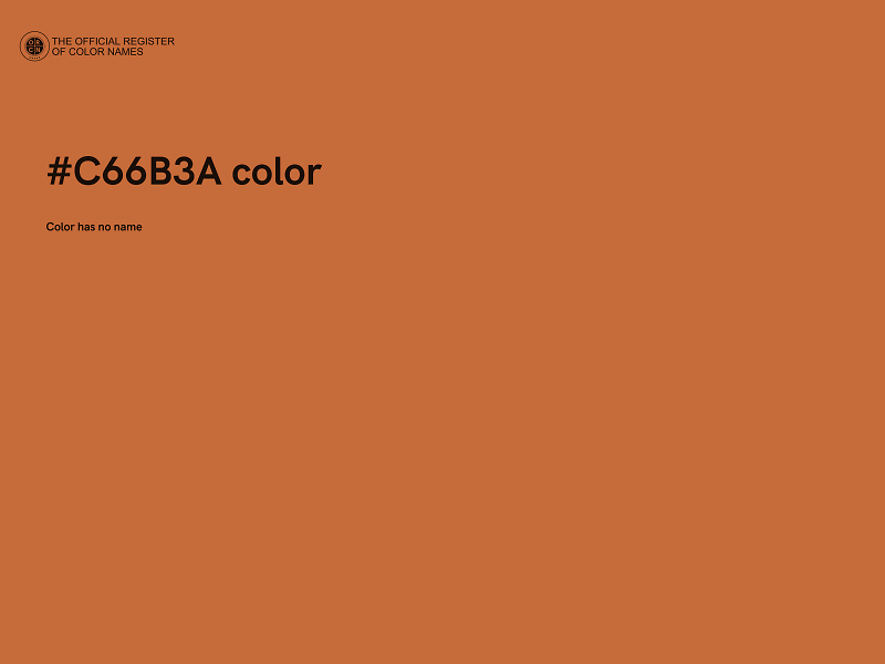 #C66B3A color image