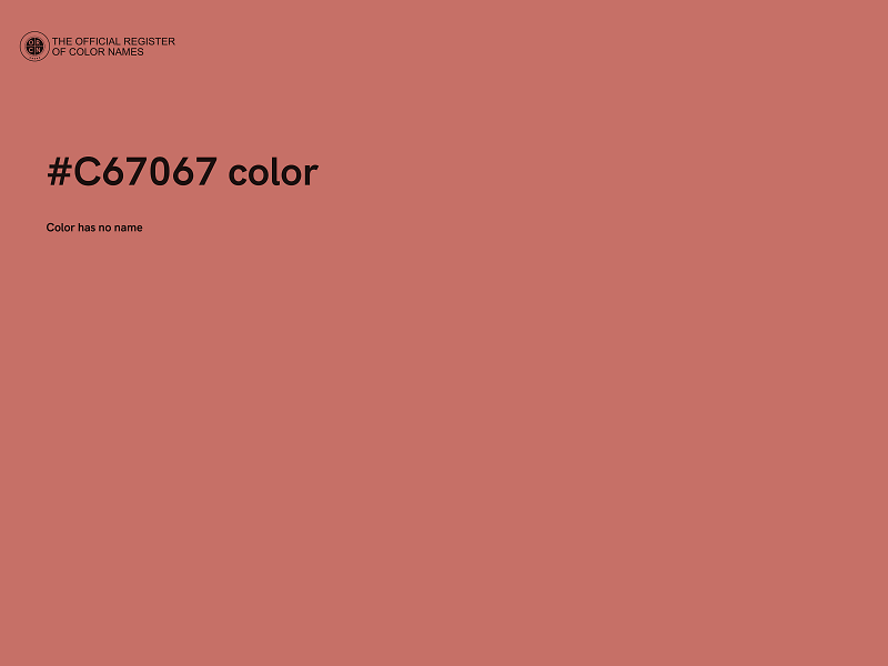 #C67067 color image