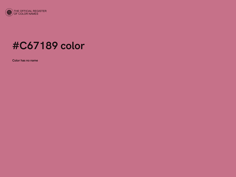 #C67189 color image